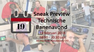 Sneak Preview Technische Banenavond Modderkolk 19 februari 2018